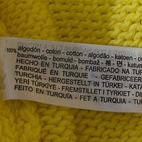 Zara Women's Yellow Sleeveless Knit Crew Neck Tank Sweater Mini Dress Size M - Picture 8 of 9